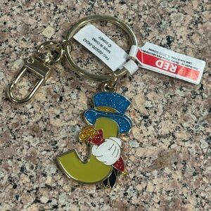 Disney Parks Jimminy J Keychain/Bag Charm NWT